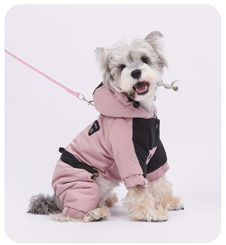 Manteau Chien Quatre Pattes à Capuche - Veste Hiver 2025 Coupe-Vent et Chaude