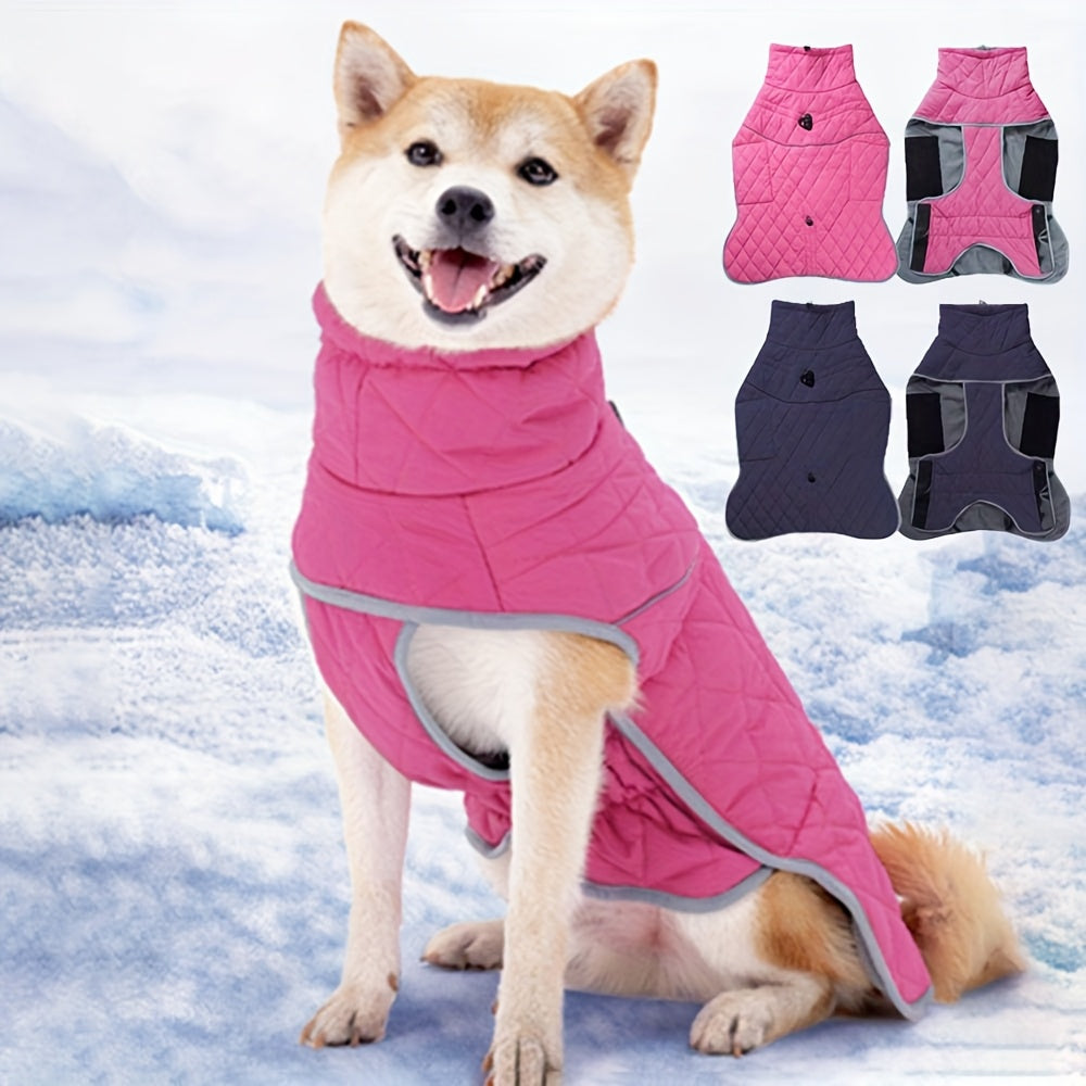 Manteau Hiver Chien Imperméable - Veste Chaude Coupe-Vent avec Corde de Traction