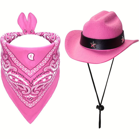 Costume Cowboy Halloween Chien Chat - Chapeau et Bandana Western Festif