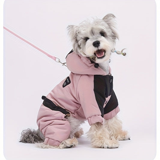 Manteau Chien Quatre Pattes à Capuche - Veste Hiver 2025 Coupe-Vent et Chaude