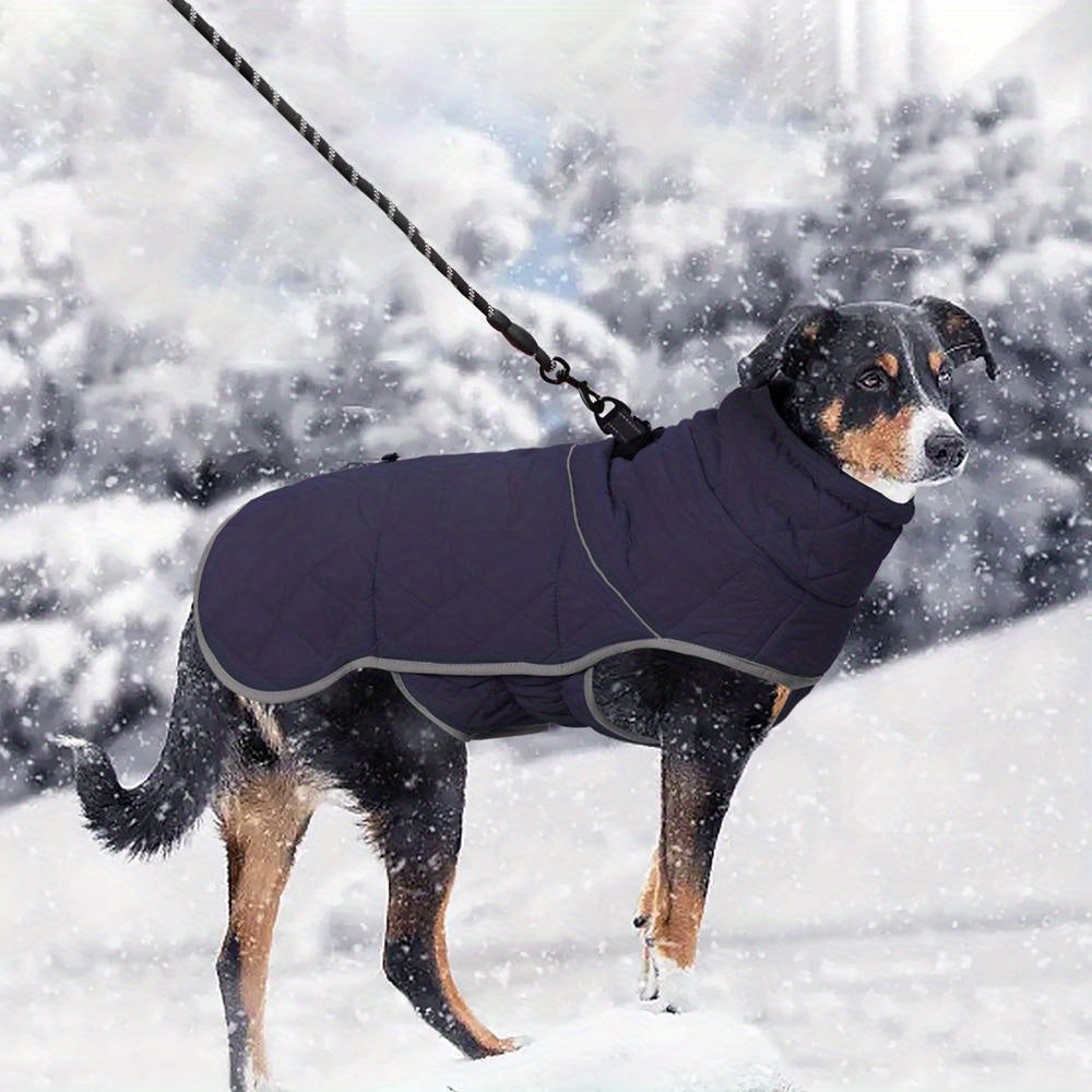 Manteau Hiver Chien Imperméable - Veste Chaude Coupe-Vent avec Corde de Traction