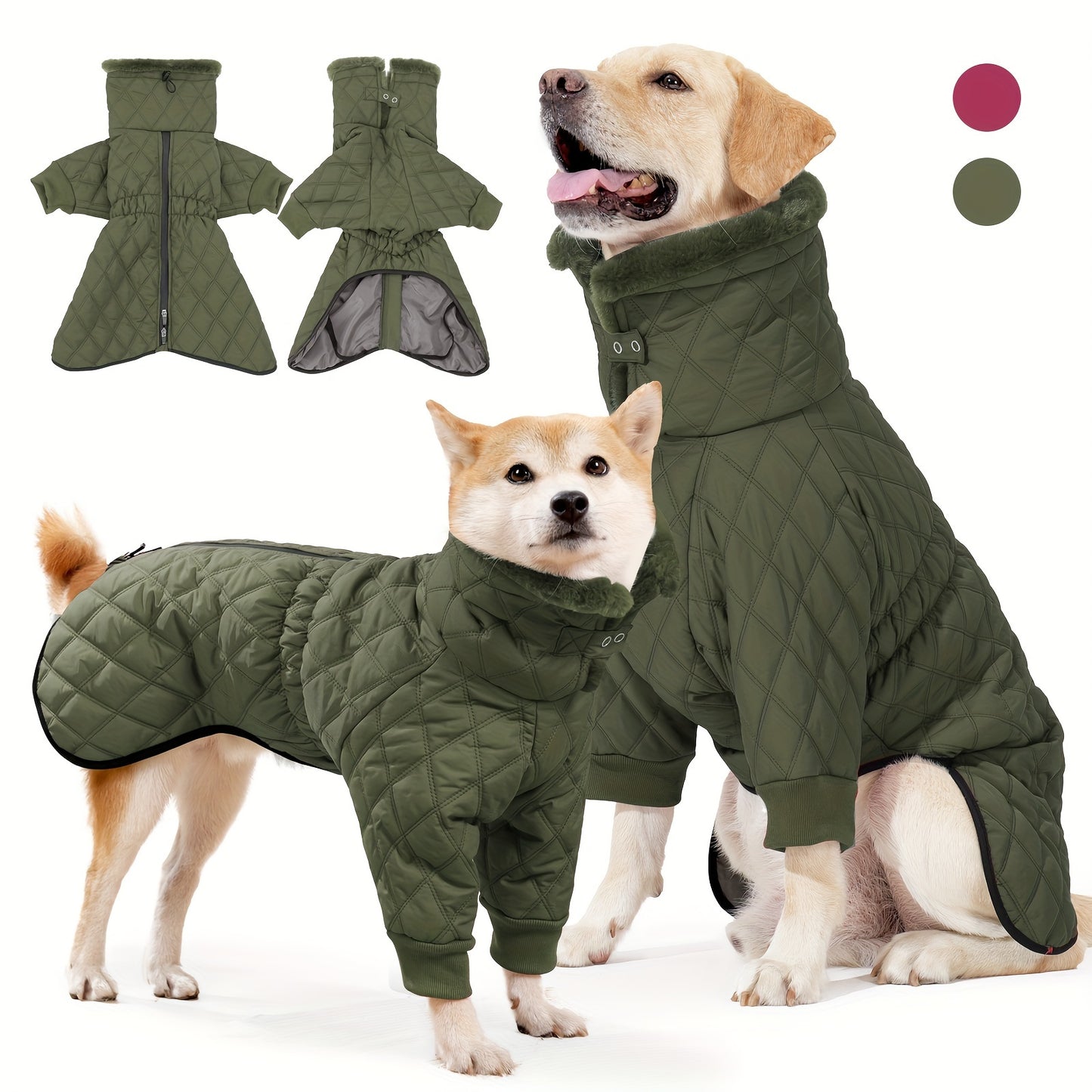 Veste Outdoor Chien Temps Froid - Manteau Automne Hiver Toutes Tailles