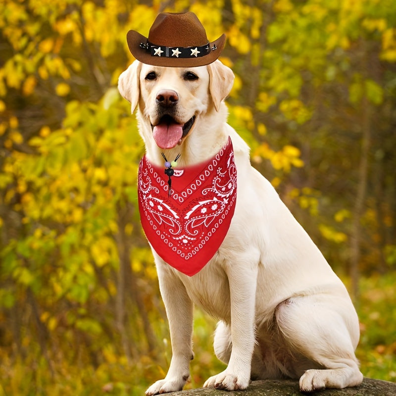 Costume Cowboy Halloween Chien Chat - Chapeau et Bandana Western Festif