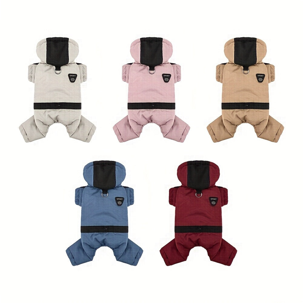 Manteau Chien Quatre Pattes à Capuche - Veste Hiver 2025 Coupe-Vent et Chaude