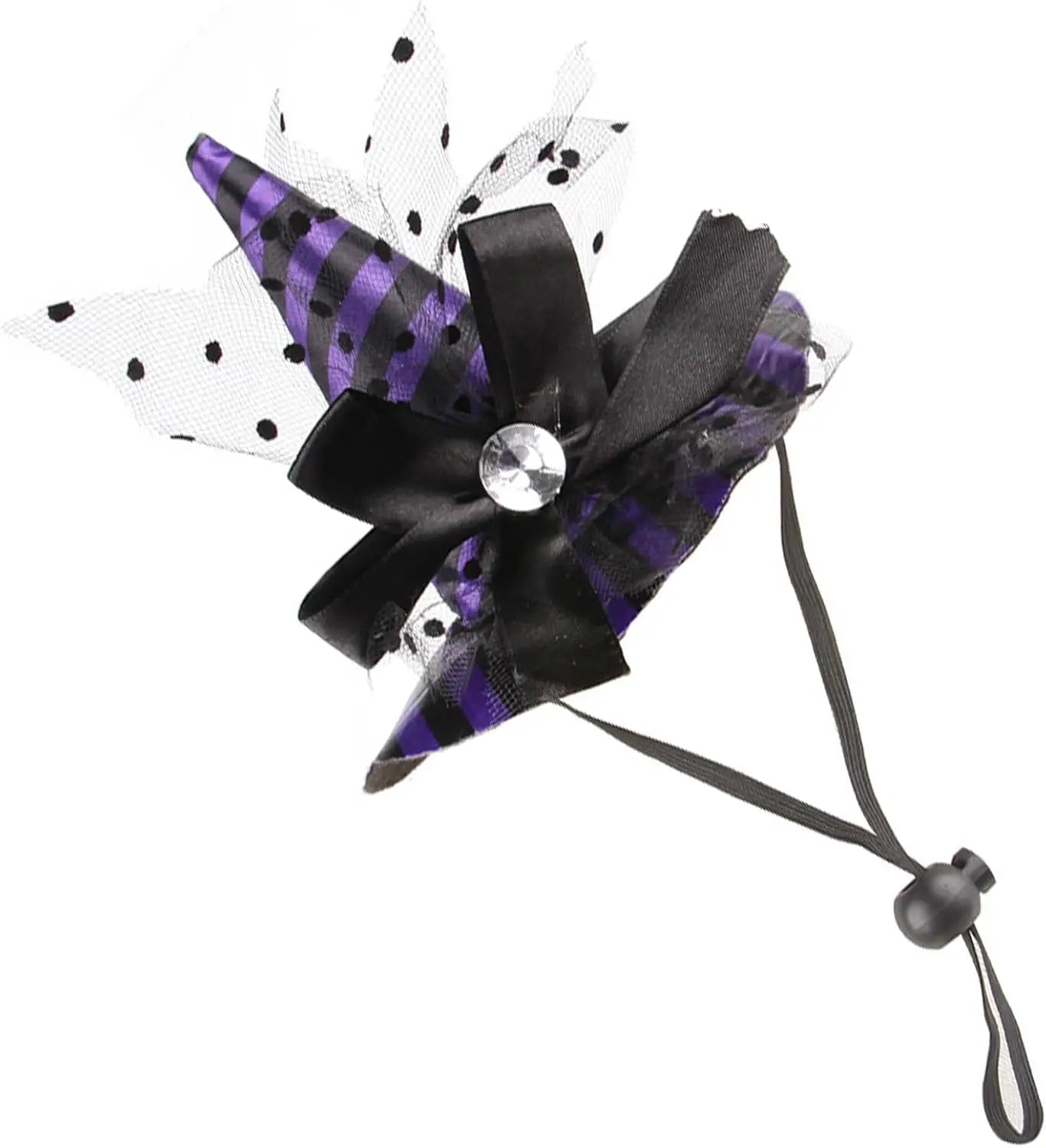 Chapeau Sorcière Halloween Chien Ajustable 3 Couleurs Léger