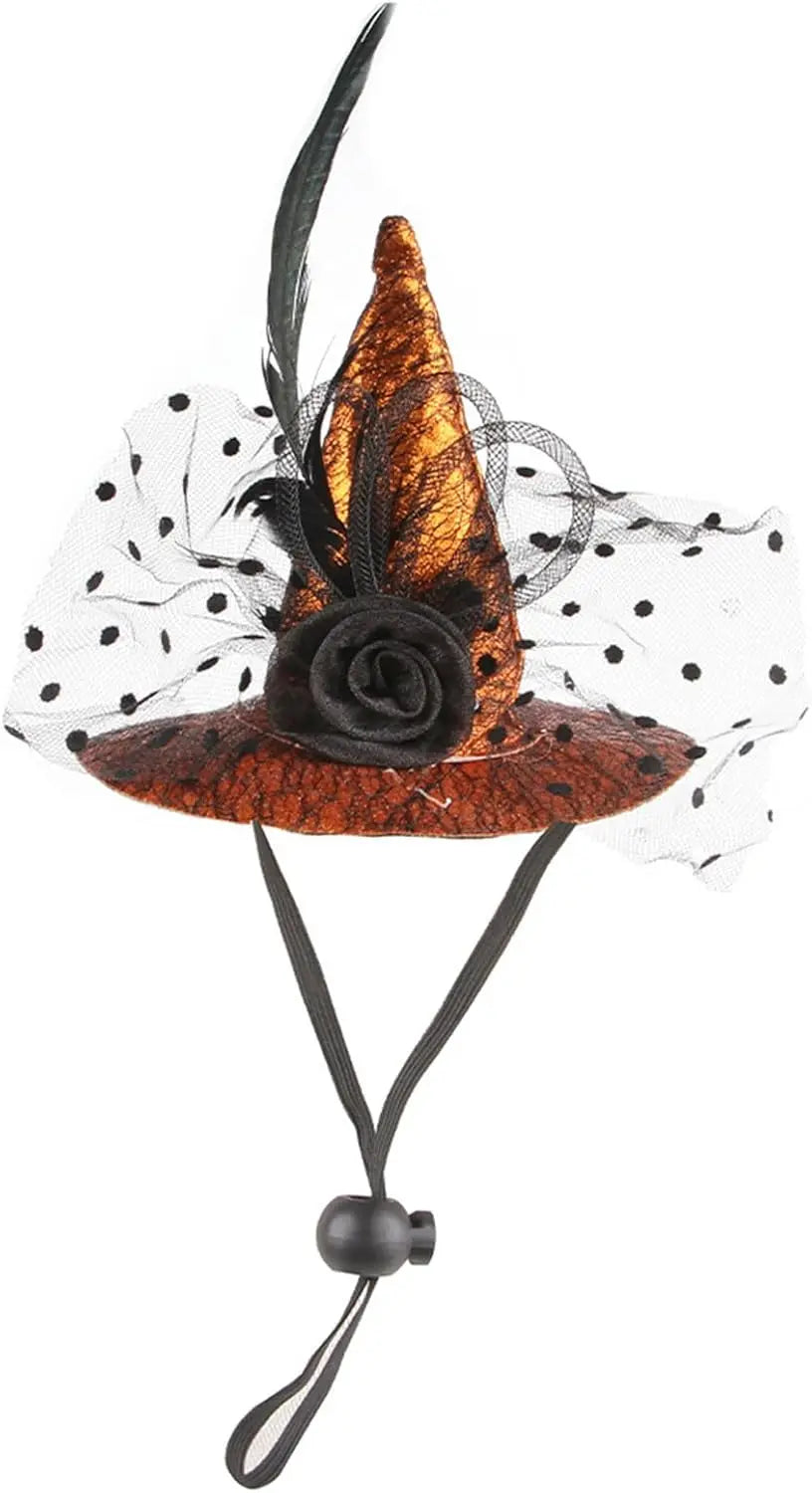Chapeau Sorcière Halloween Chien Ajustable 3 Couleurs Léger