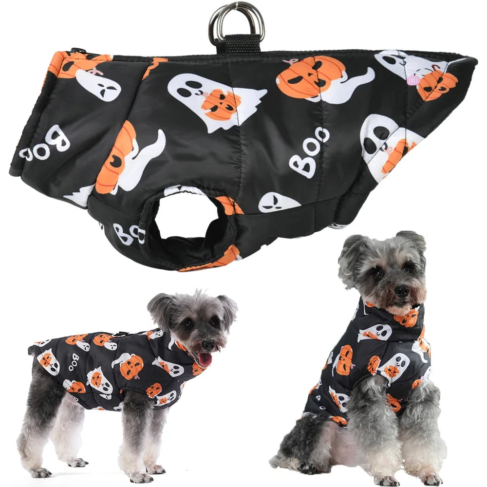 Veste Halloween Chien - Costume Festif Deux Pattes pour Petit et Moyen Chien