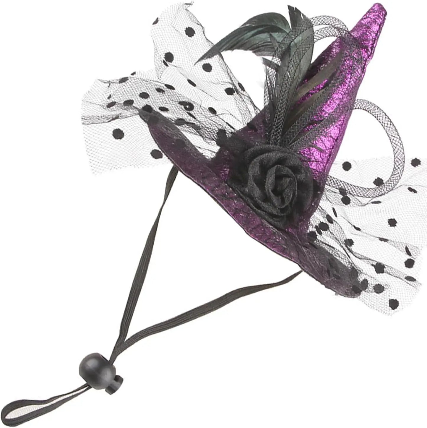 Chapeau Sorcière Halloween Chien Ajustable 3 Couleurs Léger