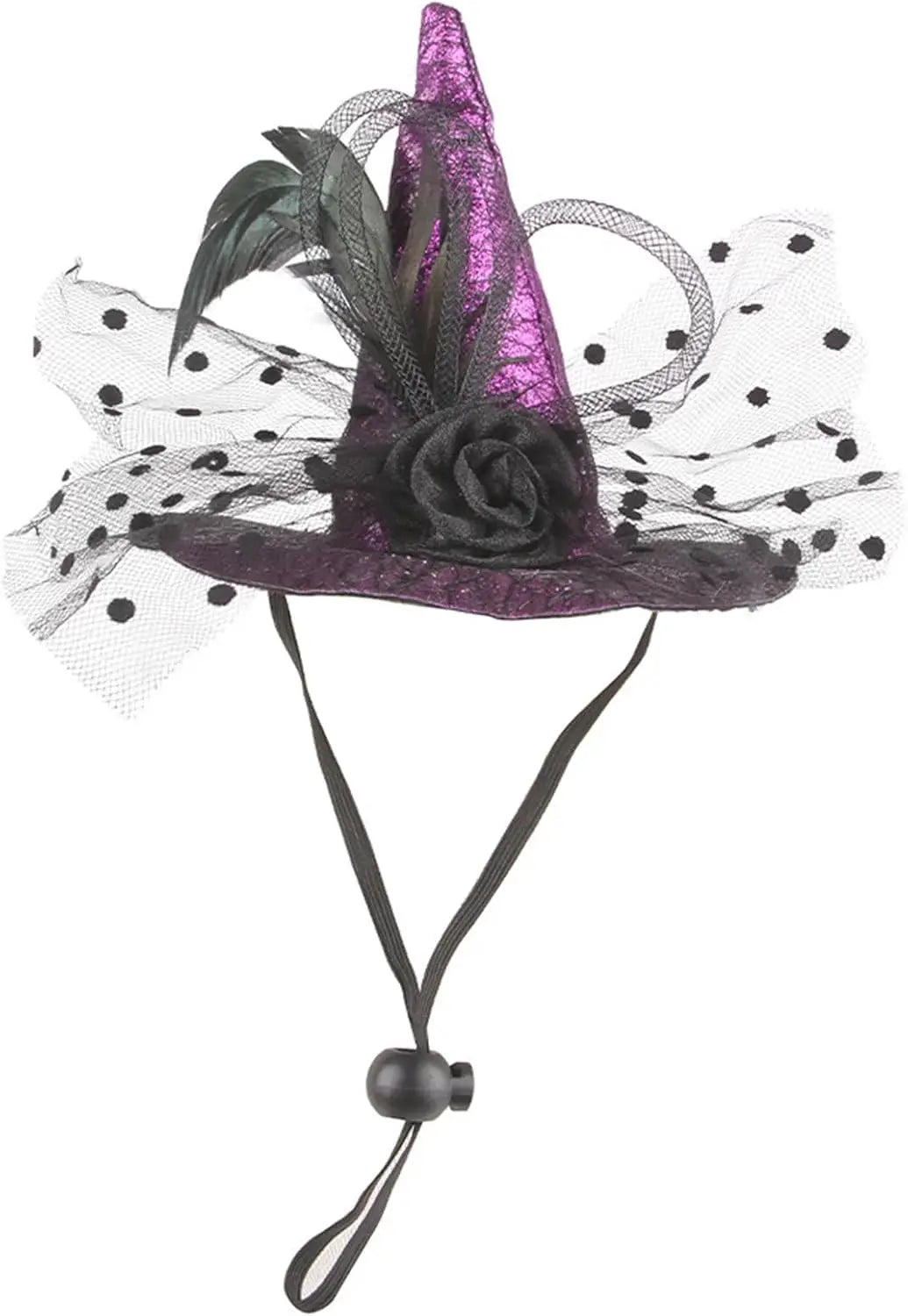 Chapeau Sorcière Halloween Chien Ajustable 3 Couleurs Léger