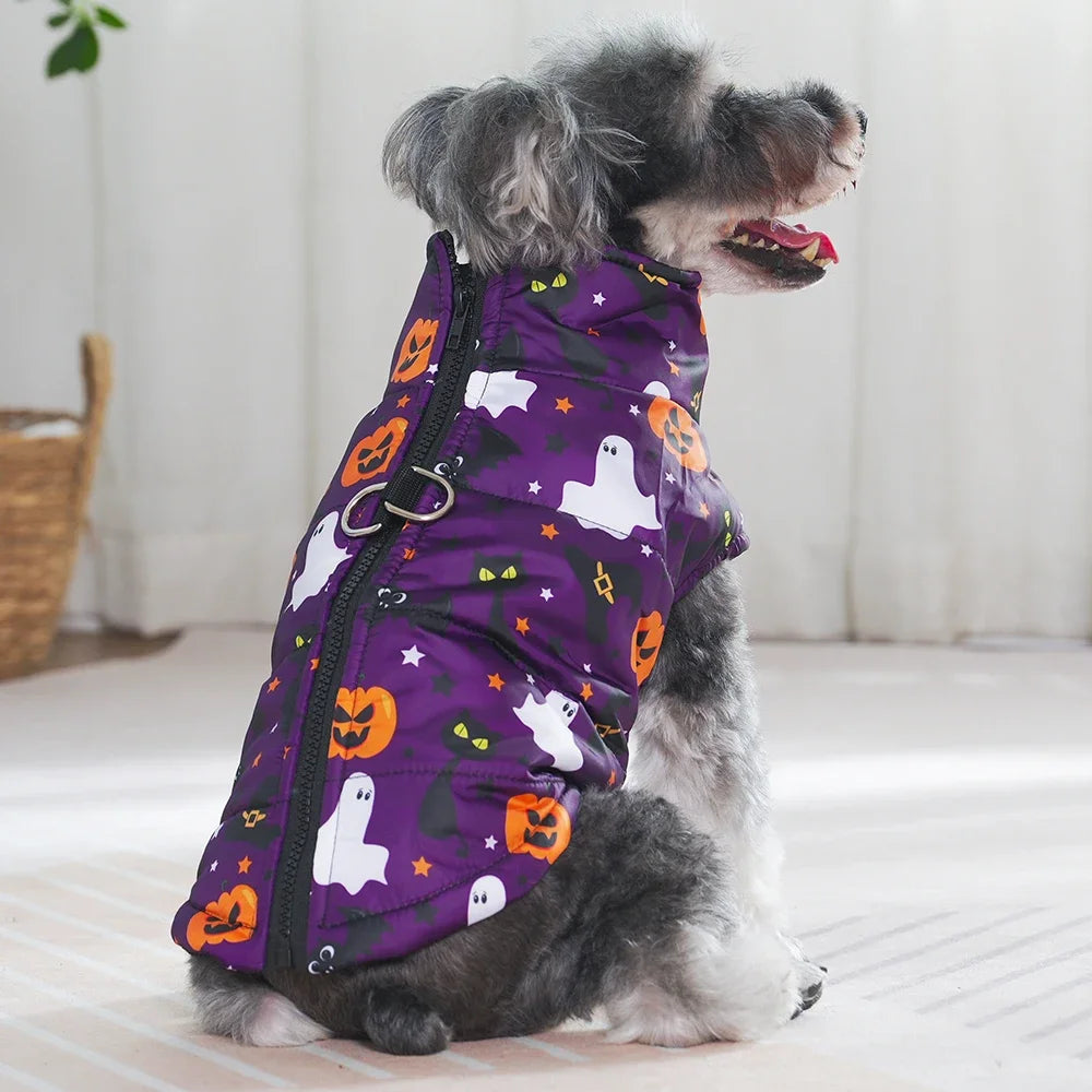 Veste Halloween Chien - Costume Festif Deux Pattes pour Petit et Moyen Chien