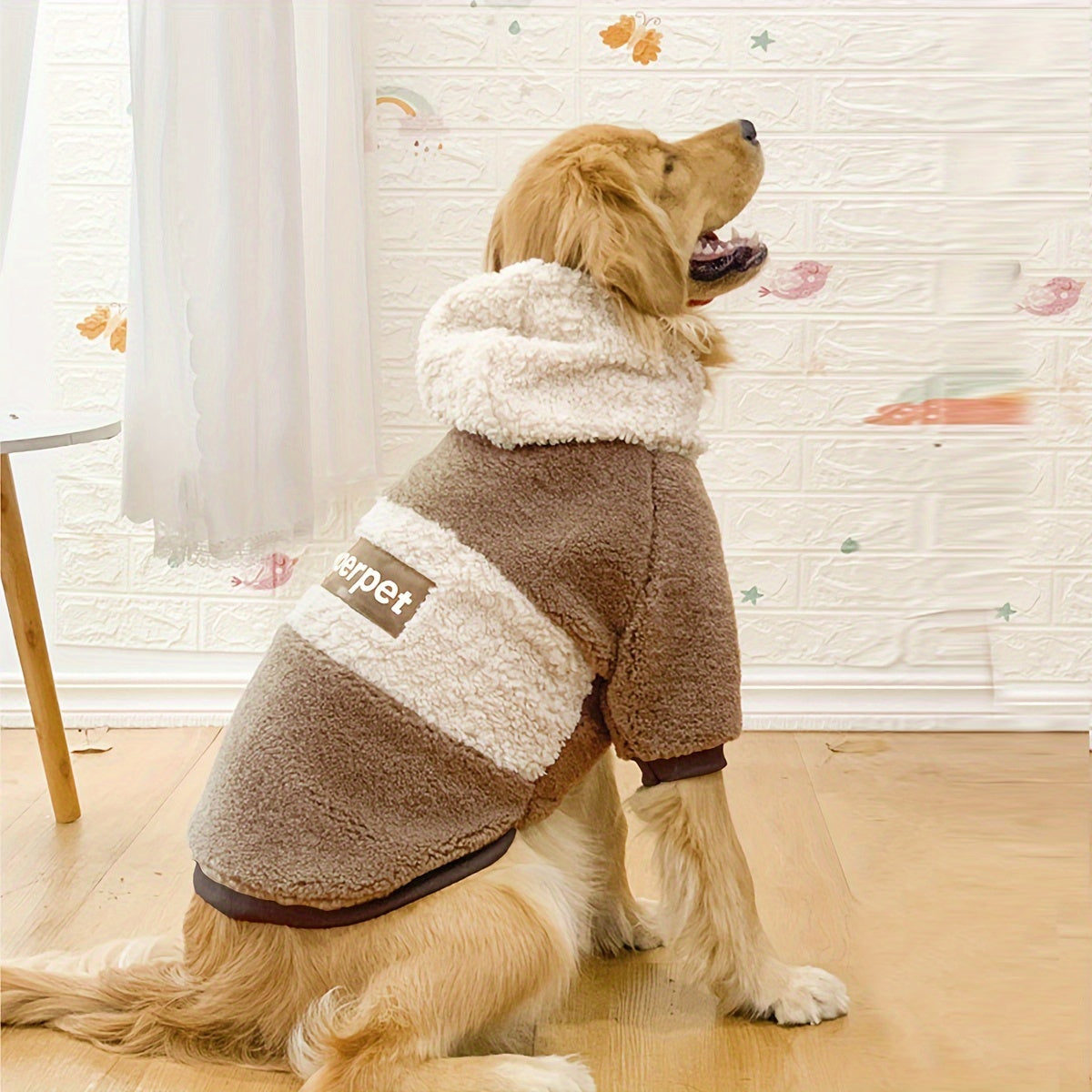 Manteau Hoodie Chien Tricoté - Vêtement Hiver Chaud pour Moyen et Grand Chien