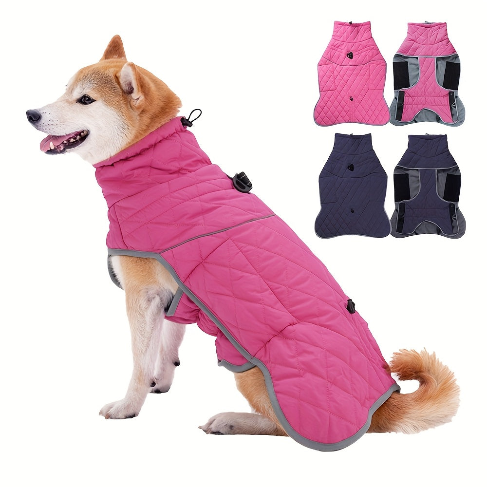 Manteau Hiver Chien Imperméable - Veste Chaude Coupe-Vent avec Corde de Traction
