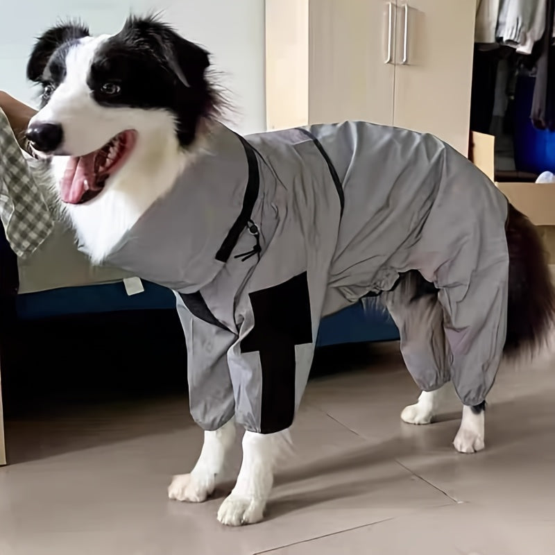 Imperméable Chien Réfléchissant - Technologie Luminescente pour Sécurité Nocturne